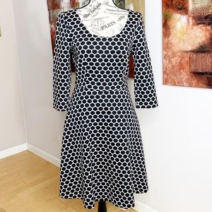 Boden Polka Dot Fit and Flare Dress